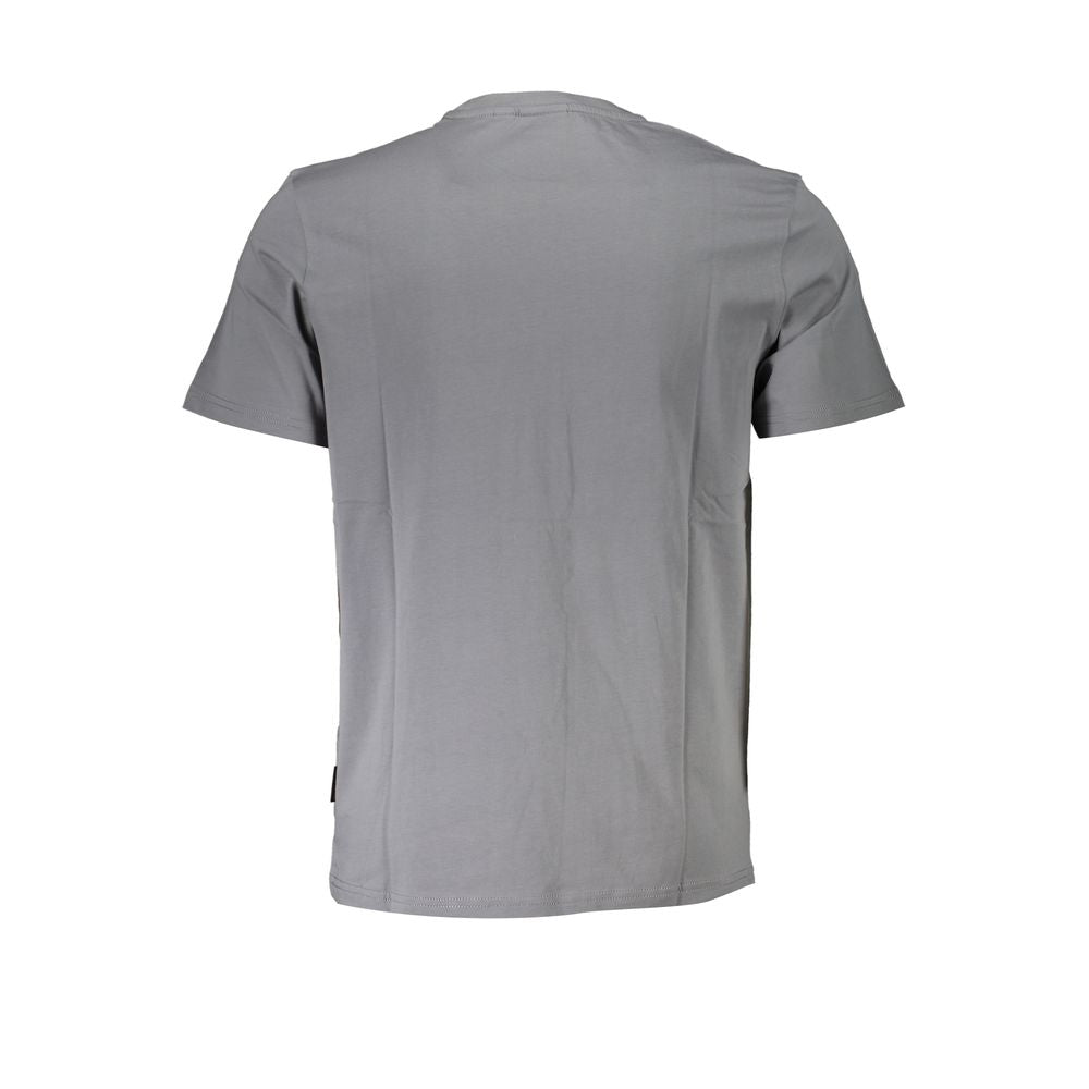 Napapijri Brown Cotton Men T-Shirt Mens T-Shirt