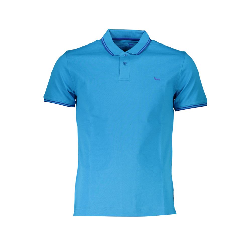 Harmont & Blaine Light Blue Cotton Men Polo Shirt Mens T-Shirt