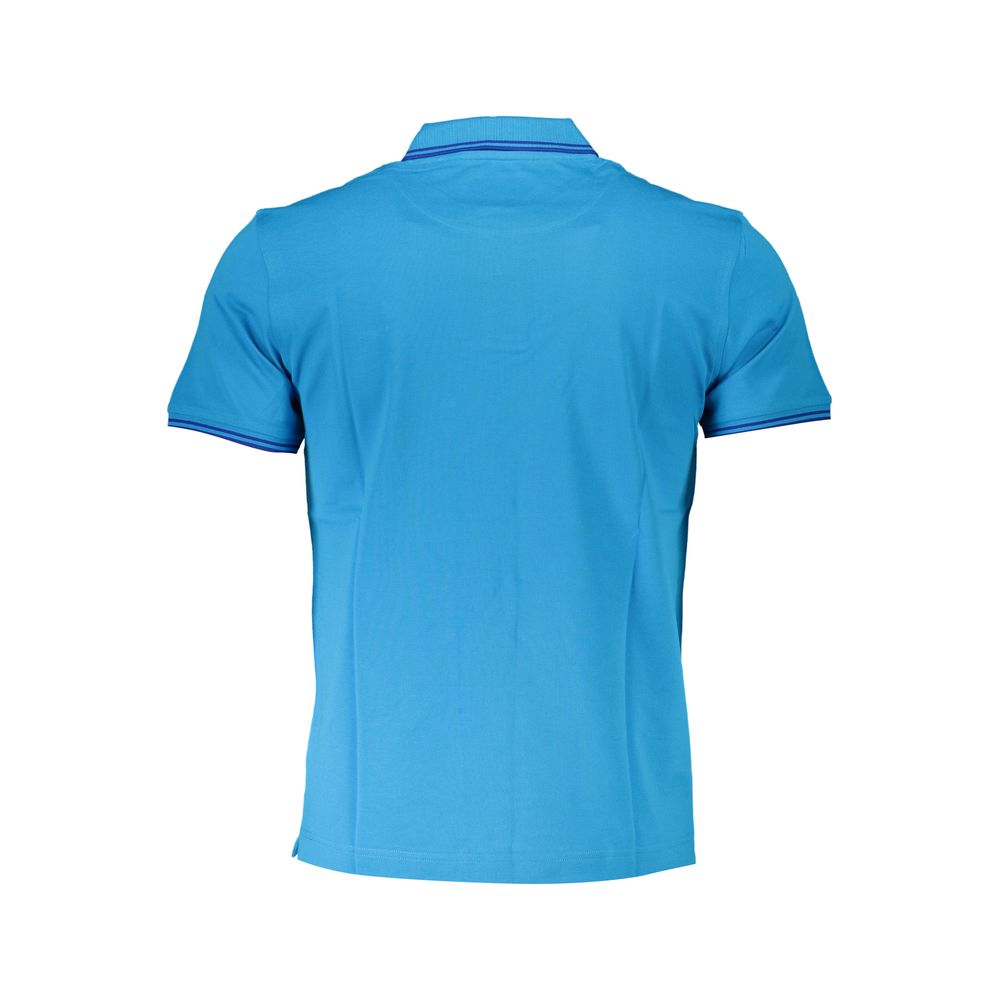 Harmont & Blaine Light Blue Cotton Men Polo Shirt Mens T-Shirt