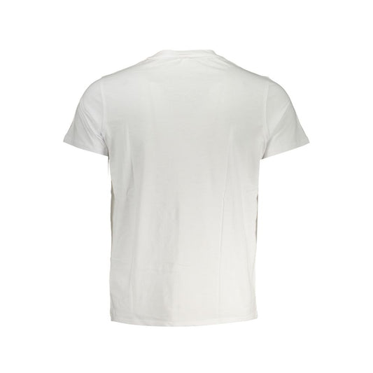 K-WAY Elegant White Cotton T-Shirt with Pocket Detail Mens T-Shirt