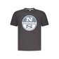 North Sails Black Cotton Men's T-Shirt
