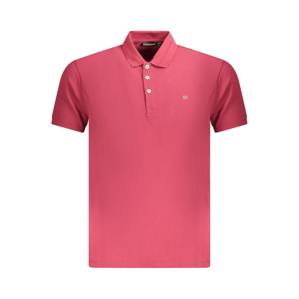 Napapijri Red Cotton Polo Shirt