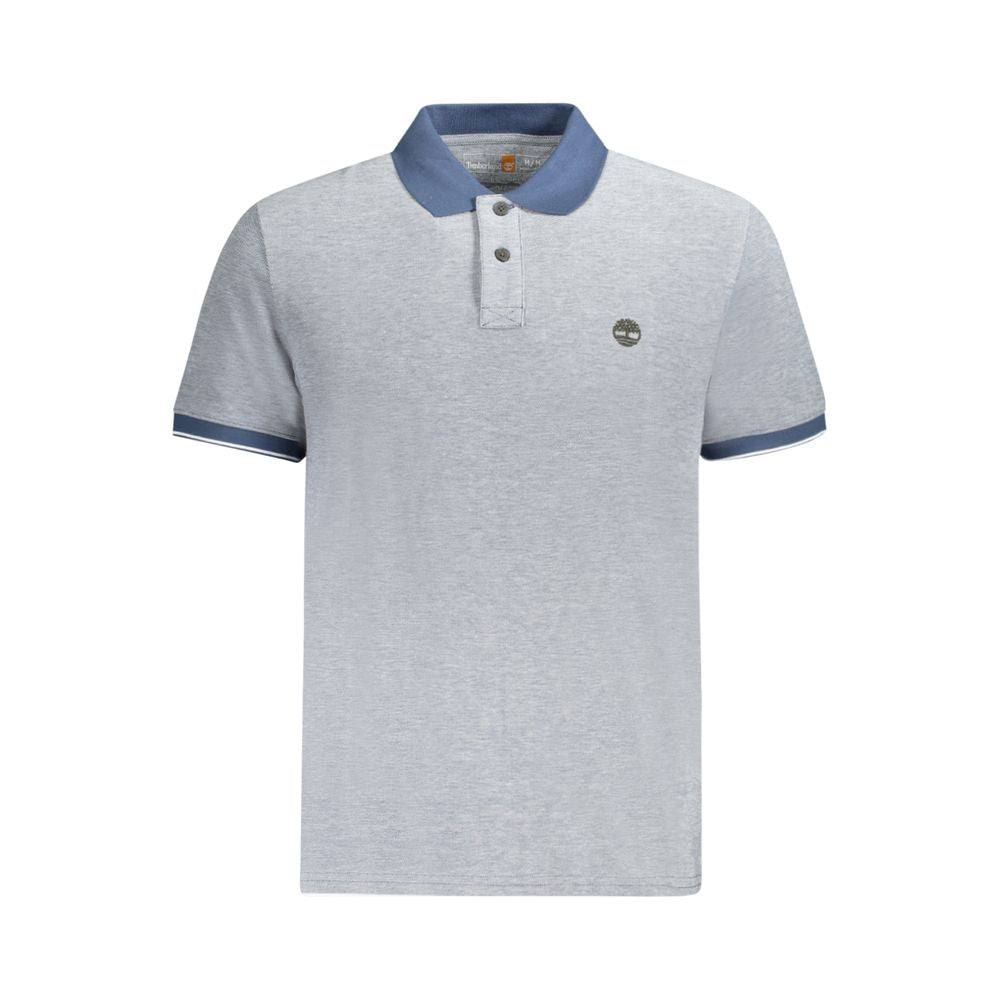 Timberland Blue Cotton Polo Shirt Mens T-Shirt