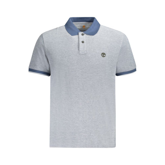 Timberland Blue Cotton Polo Shirt Mens T-Shirt