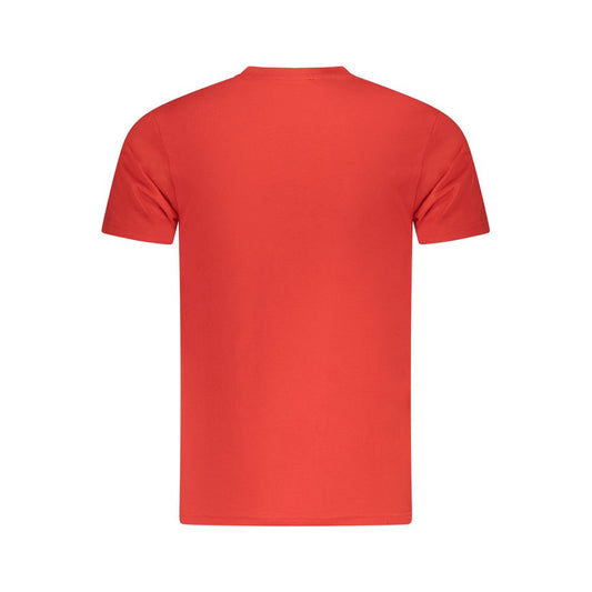 Cavalli Class Red Cotton Men T-Shirt Mens T-Shirt
