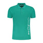 Cavalli Class Green Cotton Polo Shirt