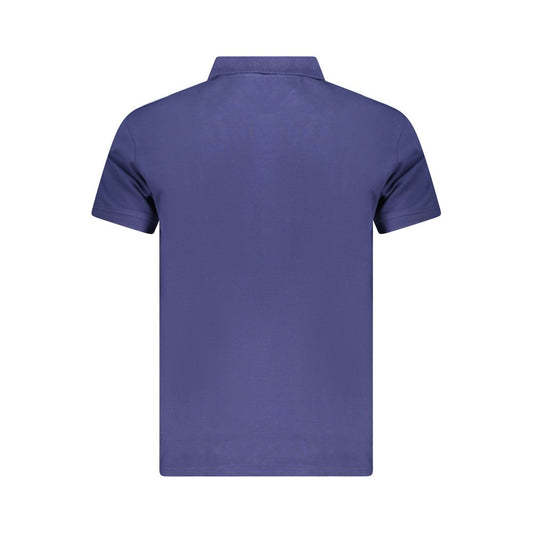 Cavalli Class Blue Cotton Polo Shirt