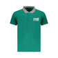 Cavalli Class Green Cotton Polo Shirt