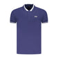 Cavalli Class Blue Cotton Polo Shirt