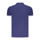 Cavalli Class Blue Cotton Polo Shirt