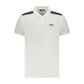 Cavalli Class White Cotton Polo Shirt