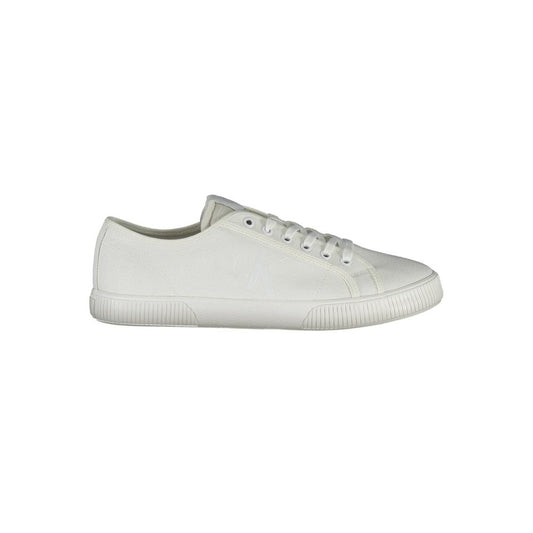 Calvin Klein White Cotton Sneaker