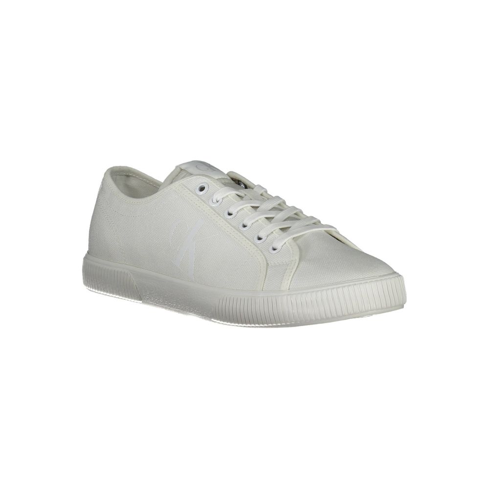 Calvin Klein White Cotton Sneaker