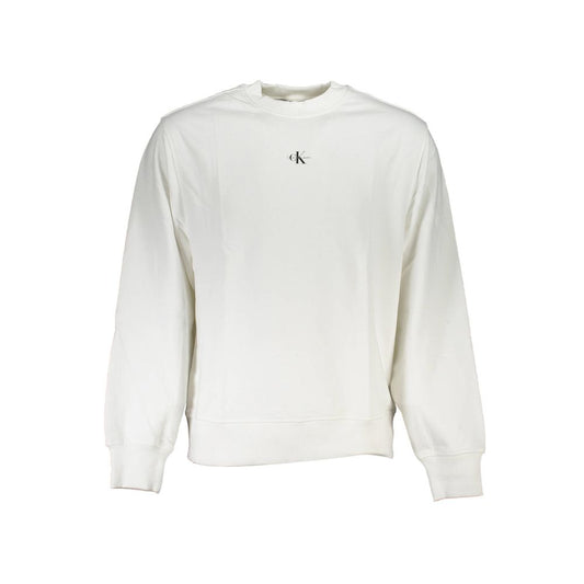 Calvin Klein White Cotton Men Sweater Mens Sweater