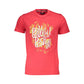 Cavalli Class Red Cotton Men T-Shirt Mens T-Shirt