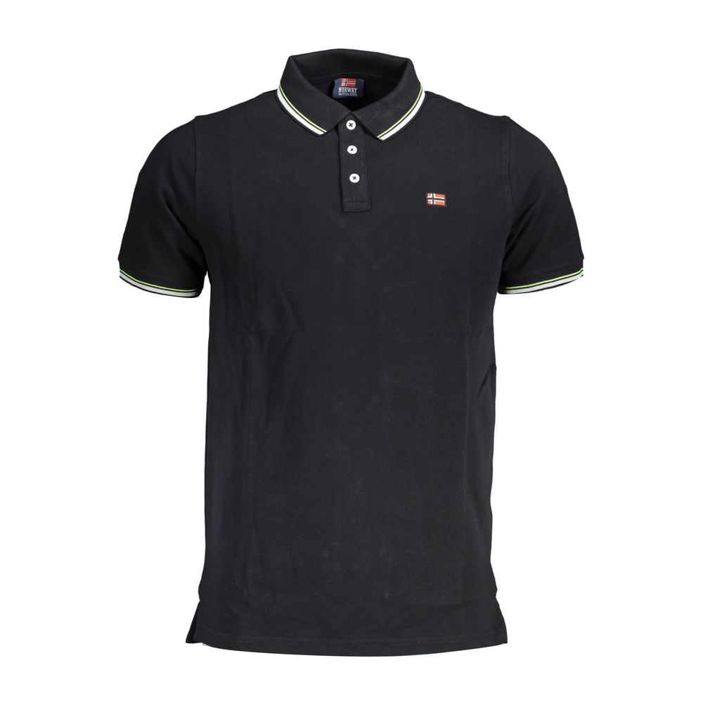 Norway 1963 Black Cotton Polo Shirt