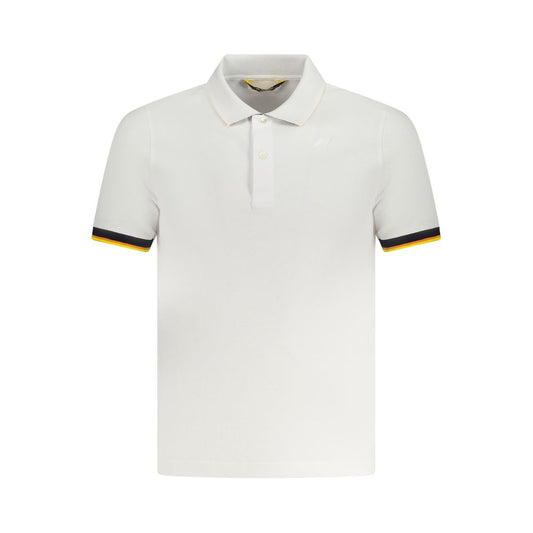K-WAY White Cotton Polo Shirt Mens T-Shirt