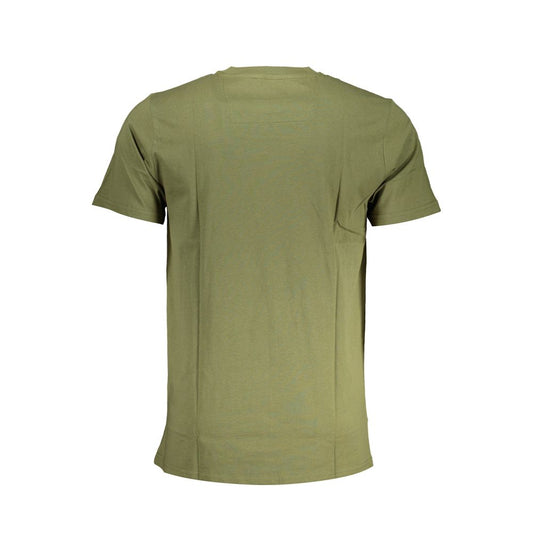 Cavalli Class Green Cotton T-Shirt Mens T-Shirt