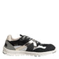 Dolce & Gabbana Multicolor Suede Low Top Men Sneaker Shoes