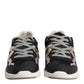 Dolce & Gabbana Multicolor Leather Suede Low Top Sneaker Shoes