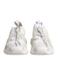 Dolce & Gabbana White Mesh Sorrento Trekking Sneakers Shoes