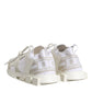 Dolce & Gabbana White Mesh Sorrento Trekking Sneakers Shoes