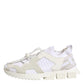 Dolce & Gabbana White Mesh Sorrento Trekking Sneakers Shoes