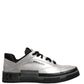 HIDE & JACK Metallic Silver Low Top Lace Up Sneakers Shoes
