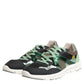 Dolce & Gabbana Multicolor Lace Up Low Top Sneakers Shoes
