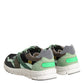 Dolce & Gabbana Multicolor Lace Up Low Top Sneakers Shoes