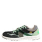 Dolce & Gabbana Multicolor Lace Up Low Top Sneakers Shoes