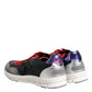 Dolce & Gabbana Multicolor Lace Up Low Top Men Sneakers Shoes