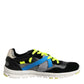 Dolce & Gabbana Multicolor Lace Up Low Top Men Sneakers Shoes