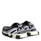 Dolce & Gabbana Black White Sorrento Low Top Sneakers Shoes