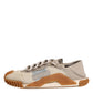 Dolce & Gabbana Multicolor Lace Up Low Top NS1 Sneakers Shoes