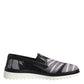 Dolce & Gabbana Black Tropical Slip On Men Sneakers Shoes