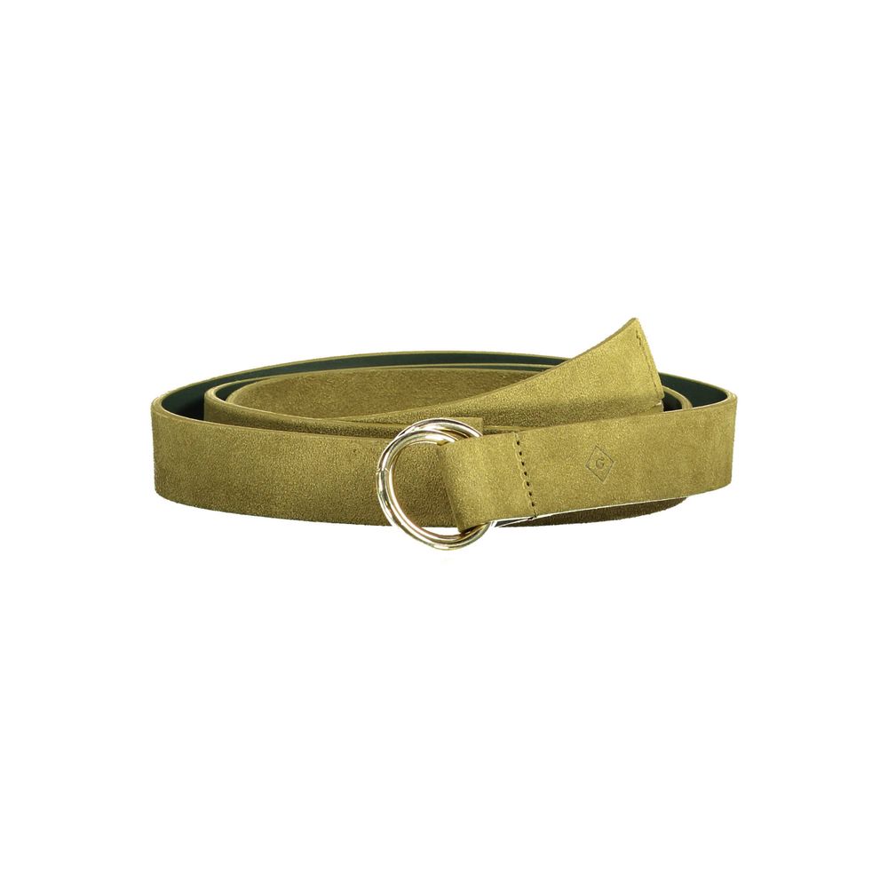 Gant Green Leather Belt Womens