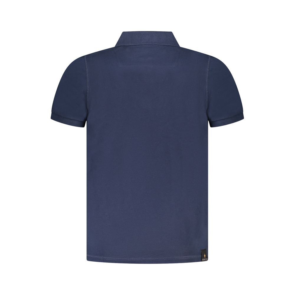 Accademia Militare Blue Cotton Polo Shirt
