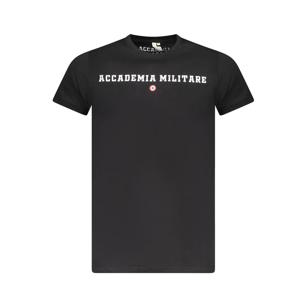 Accademia Militare Nero Cotton Men T-Shirt Mens T-Shirt