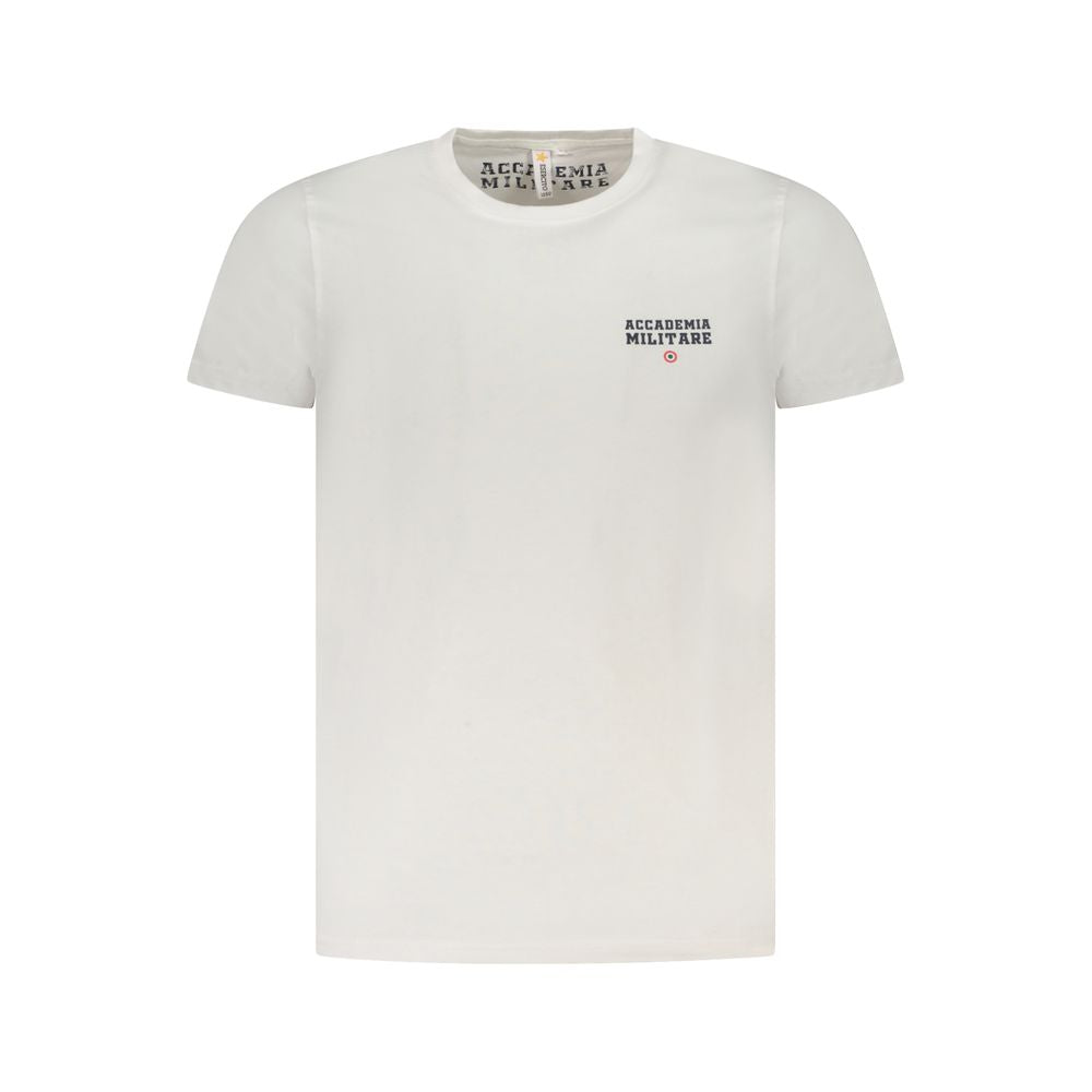 Accademia Militare Bianco Cotton Men T-Shirt Mens T-Shirt