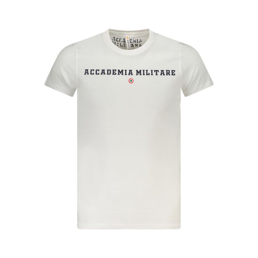 Accademia Militare Bianco Cotton Men T-Shirt Mens T-Shirt