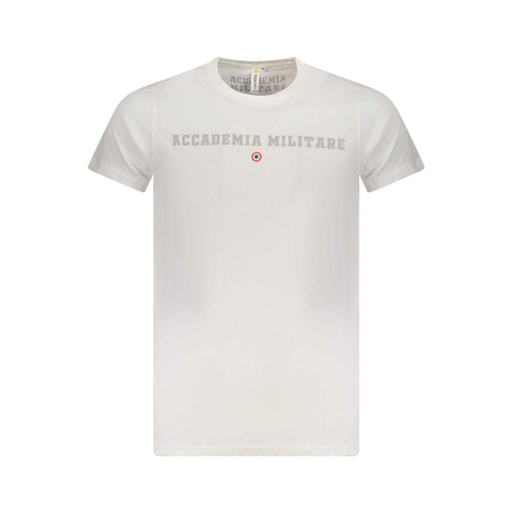 Accademia Militare Bianco Cotton Men T-Shirt Mens T-Shirt