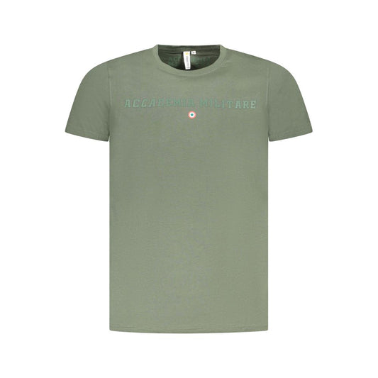 Accademia Militare Verde Cotton Men T-Shirt Mens T-Shirt