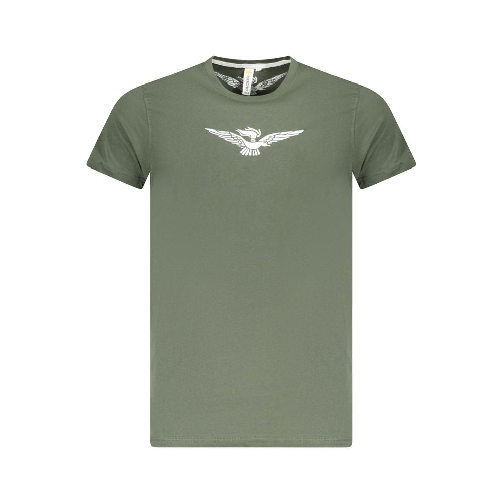 Accademia Militare Green Cotton T-Shirt Mens T-Shirt