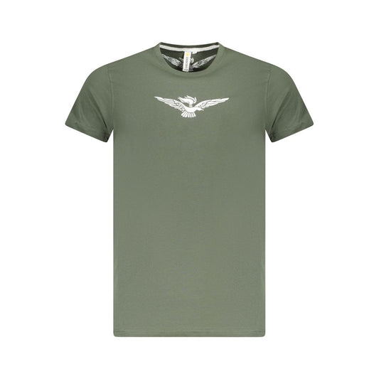 Accademia Militare Green Cotton T-Shirt Mens T-Shirt