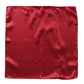Dolce & Gabbana Red Solid Satin Silk Square Handkerchief Scarf