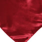 Dolce & Gabbana Red Solid Satin Silk Square Handkerchief Scarf
