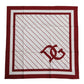 Dolce & Gabbana White Red DG Logo Square Men Foulard Scarf