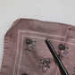 Dolce & Gabbana Brown Animal Print Square Foulard Scarf