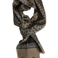 Dolce & Gabbana Brown Printed Neck Warmer Men Foulard Scarf